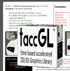 Combining HTML5+CSS with WebGL - taccGL Web 3D Tutorial